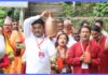 सिद्धबाबा मन्दिरमा सिद्ध सरोवरबाट जल चढाईयो, मन्दिरमा साउनभर जलार्पण हुने