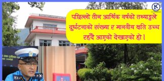 लुम्बिनीमा सवारी दुर्घटना : एक वर्षमै ५८५ जनाको मृत्यु, ६९ प्रतिशत दुर्घटनाको कारण तीव्र गति