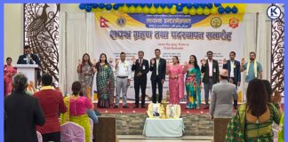 ९ लायन्स क्लबको संयुक्त शपथ ग्रहण तथा पदस्थापन