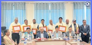 समयअघि आयोजना सम्पन्न गर्ने लुम्बिनीका निर्माण व्यवसायी सम्मानित