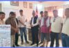 लुम्बिनी निमार्ण ब्यवसायी संघ, रुपन्देहीले प्रधानमन्त्री दैवी प्रकोप उद्धार कोषमा १ लाख ११ हजार सहयोग