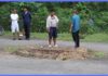 स्थानिय युवाहरुले थाले चरङे सडक मर्मत