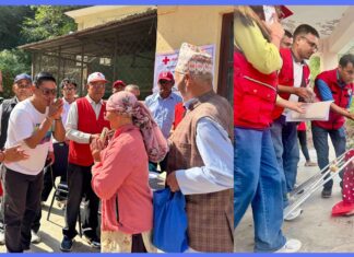 बाढी प्रभावित २ हजार १६४ परिवारलाई रेडक्रसको नगद सहायता