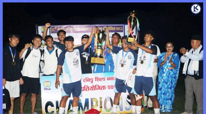 पहिलो सहभागितामै चरङ्गेलाई झरना रनिङ सिल्डको उपाधि