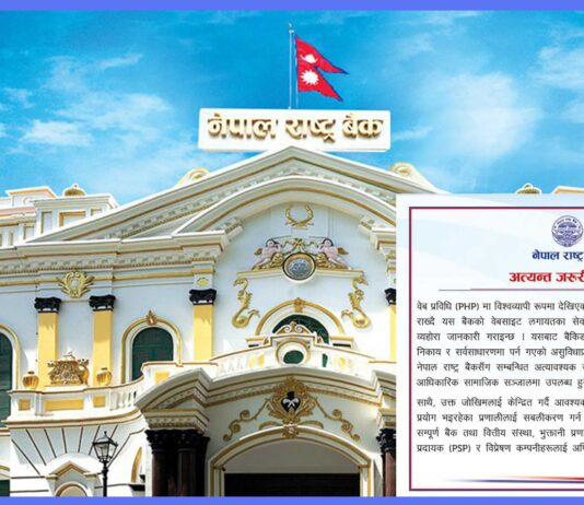 साइबर सुरक्षा जोखिमका कारण राष्ट्र बैंकका अनलाइन सेवा बन्द