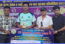 दोस्रो जी–२५ सेभेन ए साइड भेट्रान्स फुटबल वडा नं. ४ र १३ विजयी