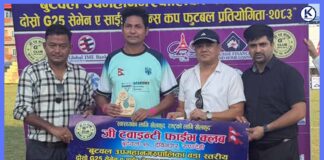 दोस्रो जी–२५ सेभेन ए साइड भेट्रान्स फुटबल वडा नं. ४ र १३ विजयी